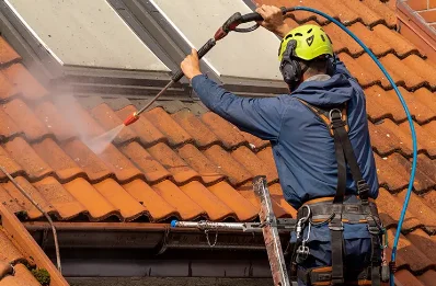 Démoussage et hydrofuge de toiture à Gland